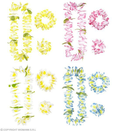 ZESTAW KWIATÓW 3el. Z LIŚĆMI BIAŁE