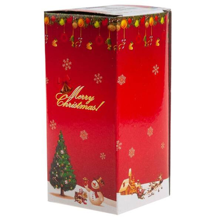 CHOINKA ŚWIECĄCA ZŁOTA BROKATOWA 12 CM