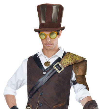 OKULARY STEAMPUNK ZŁOTE