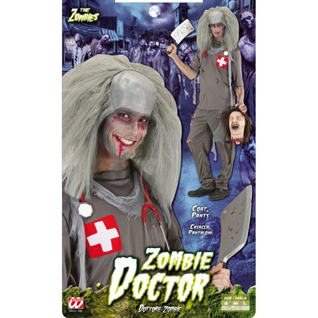Strój Zombie Doktor, Lekarz, Halloween, Bal