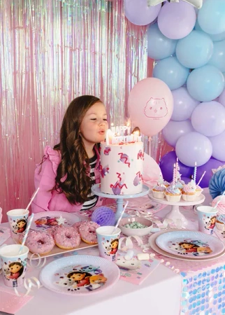 ZESTAW KOCI DOMEK GABI FILM: TALERZYKI + KUBECZKI 