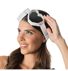 OKULARY SERCA BIAŁE GOOGLE