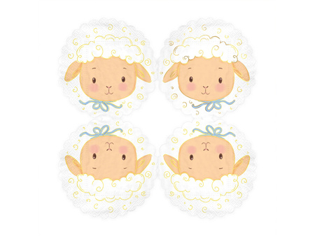 SERWETKI PAPIEROWE BARANEK 11X16,5 CM 10 SZT. WIELKANOC