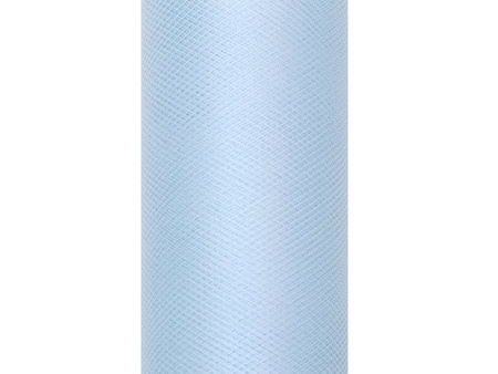 TIUL GŁADKI BŁĘKITNY 30 cm x 9 m
