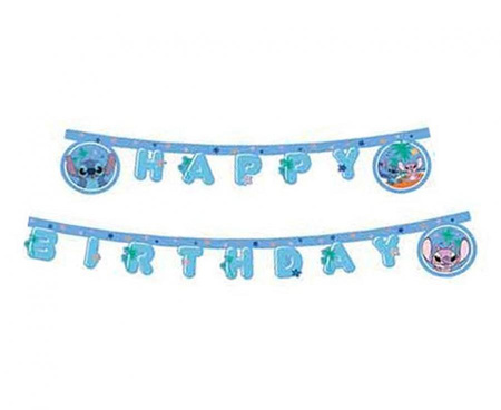 Banner Stitch & Angel Disney - Happy Birthday