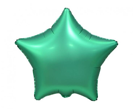 BALON FOLIOWY GWIAZDA MATOWY ZIELONY 48 CM