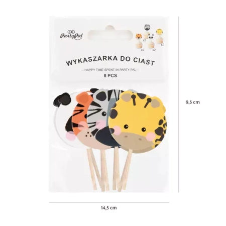 TOPPERY ZWIERZĄTKA SAFARI 8 SZT.