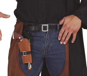 REWOLWER Z BRĄZOWĄ KABURĄ 25 CM