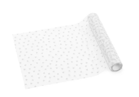 BIEŻNIK TIULOWY SERCA BIAŁY 0,36 X 9 M