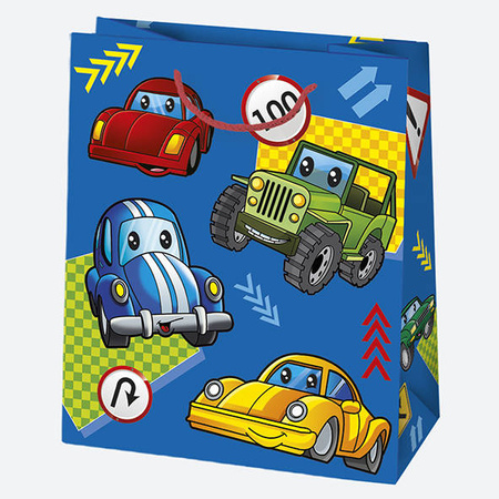 TOREBKA PREZENTOWA AUTA 19X23X10,5 CM