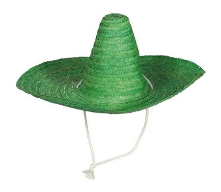 SOMBRERO MEKSYKAŃSKIE ZIELONE 50 CM