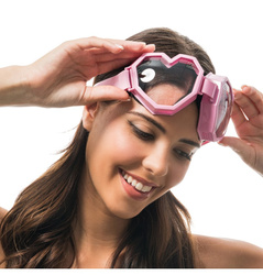 OKULARY SERCA RÓŻOWE GOOGLE