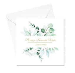 ZAPROSZENIE NA KOMUNIĘ ŚWIĘTĄ GAŁĄZKI EUKALIPTUSA 1 SZT