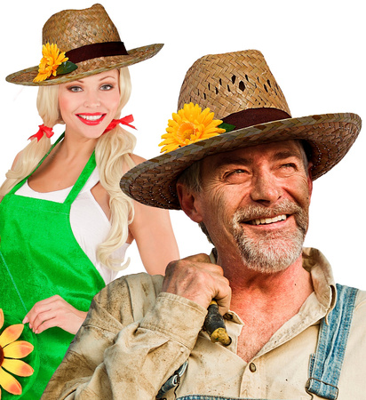 KAPELUSZ SŁOMKOWY ZE SŁONECZNIKIEM