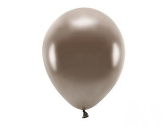 BALONY ECO 30 cm METAL. BRĄZOWY 10 szt