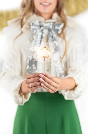 ZIMNE OGNIE GWIAZDKI 16,5 CM 2 SZT.