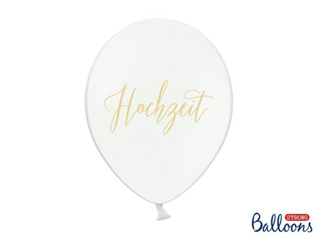 Balony 30cm, Hochzeit, Pastel Pure White 50 szt.