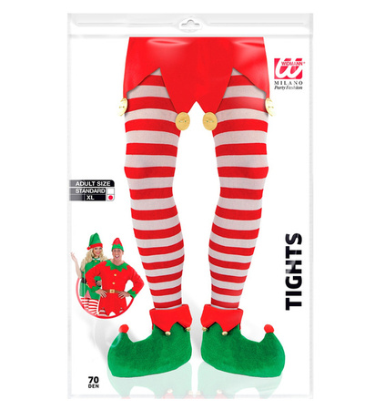 RAJSTOPY ELFA BIAŁO-CZERWONE 70 DEN