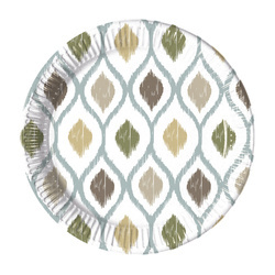 TALERZYKI PAPIEROWE BOHO 20 CM 8 SZT