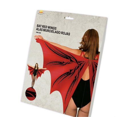 CZERWONE SKRZYDŁA NIETOPERZA 170X80 CM
