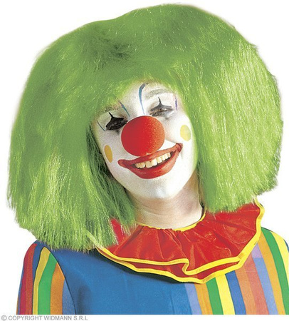 PERUKA AFRO KLAUN NEONOWA FIOLETOWA