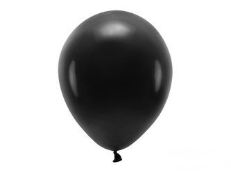 BALONY ECO 30 cm PASTEL CZARNY 10 szt.