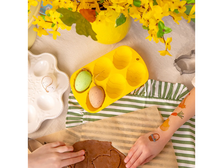 FORMA SILIKONOWA DO 6 BABECZEK JAJKA WIELKANOC