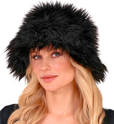 CZAPKA PLUSZOWA CZARNA