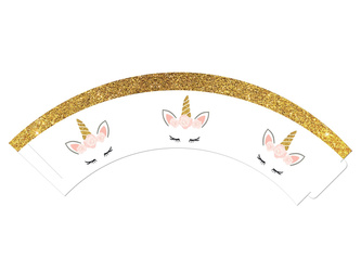 PAPILOTKI NA BABECZKI JEDNOROŻEC PIĘKNY 6 SZT