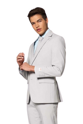 GARNITUR MĘSKI JASNY SZARY OPPOSUITS