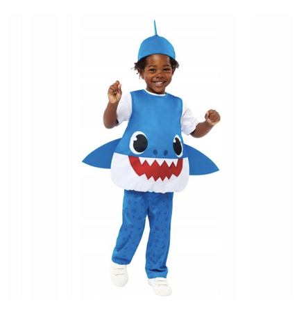 STRÓJ BABY SHARK DADDY SHARK NIEBIESKI DLA CHŁOPCÓW