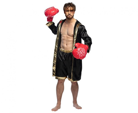 Dmuchane rękawice bokserskie boksera czerwone boks nadmuchiwane