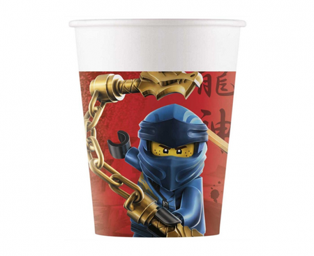 KUBECZKI PAPIEROWE LEGO NINJAGO 200 ML 8 SZT.