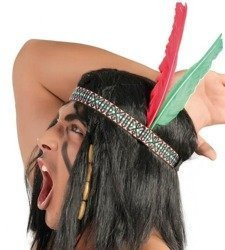 OPASKA INDIANINA Z PIÓRAMI