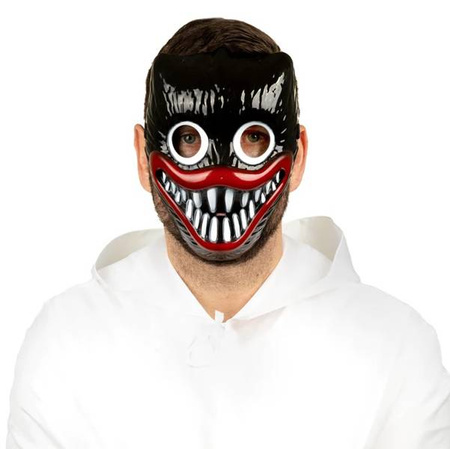 MASKA HALLOWEEN CZARNA ZĘBY 23X16,5 CM