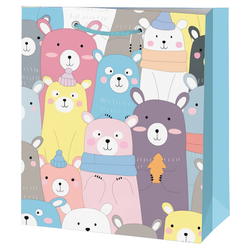 TOREBKA PREZENTOWA MISIE BROKATOWA 26 X 32 X 10 CM