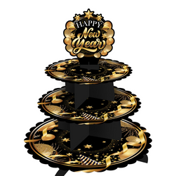 3 PIĘTROWA PATERA 40X30 CM HAPPY NEW YEAR