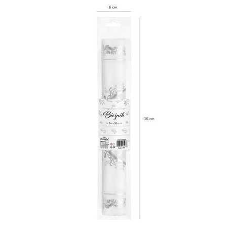 BIEŻNIK KOMUNIA ŚWIĘTA ORGANZA 5 m x 30 cm