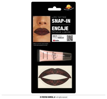 TATUAŻ NA USTA KORONKA +BALSAM