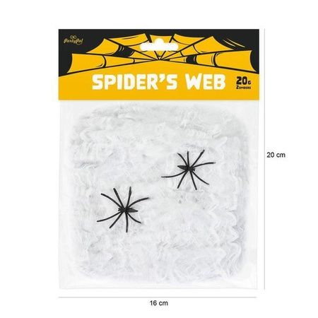 PAJĘCZYNA BIAŁA Z PAJĄKAMI 20G