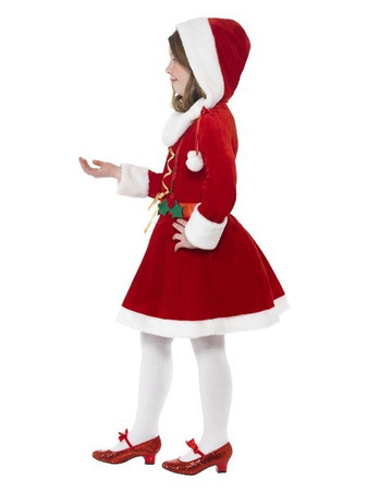 Little Miss Santa Costume, Red