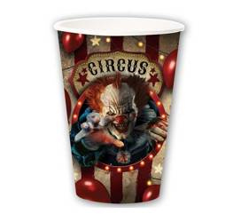 KUBECZKI KLAUN HALLOWEEN 6 SZT 355 ML