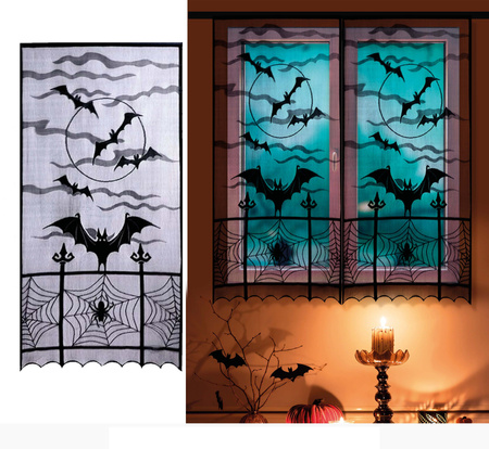 DEKORACJA NA OKNO DRZWI NIETOPERZE 102X213 CM 