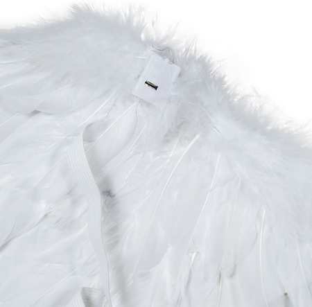 SKRZYDŁA LED BIAŁE ANIOŁEK 80 X 40 CM