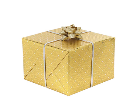 PAPIER PREZENTOWY ZŁOTE KWADRATY