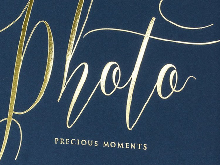 Album na zdjęcia Precious moments, 20x24,5cm, granatowy, 22 kartki