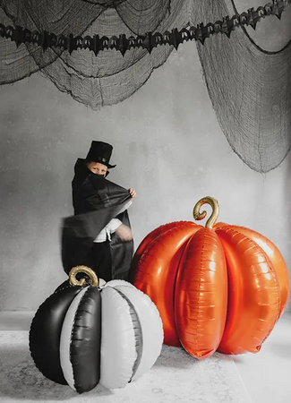 BALON STOJĄCY FOLIOWY DYNIA 3D 90 X 90 CM POMARAŃCZOWY