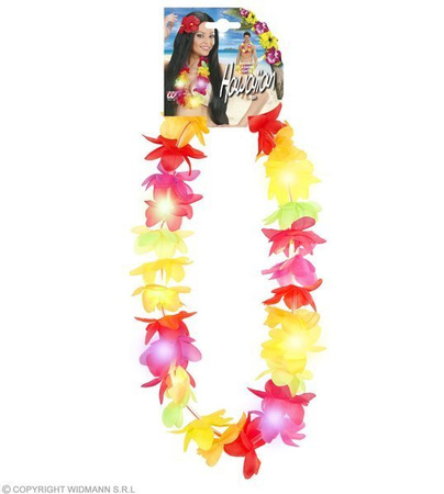 KWIATY HAWAJSKIE KOLOROWE DELIKATNIE ŚWIECĄCE