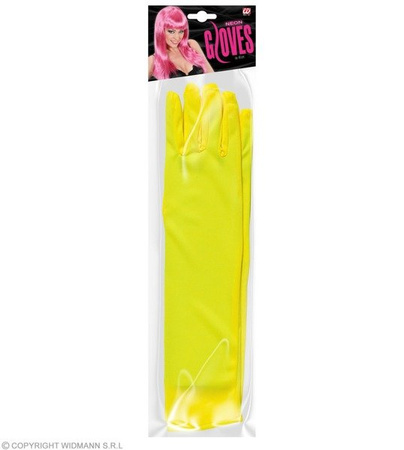 RĘKAWICZKI NEONOWE ŻÓŁTE 40CM