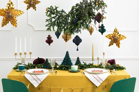 ROZETY DEKORACYJNE GWIAZDY ZŁOTE 3 SZT